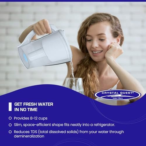 Crystal Quest Water Filter Pitcher, BPA-Free, 2000 Gallons, Demineralizing - Image 5
