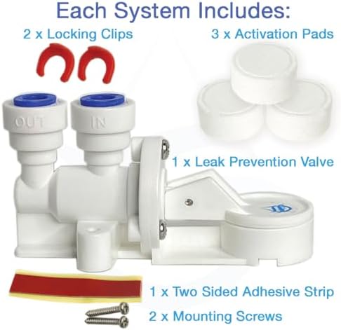 Automatic Water Shut Off Valve Leak Detector, Leak Stop Valve, Water Protection for Reverse Osmosis or Under Sink Water Filter System - Auto Shut Off Device to Prevent Leaks (2-Pack) - Image 3
