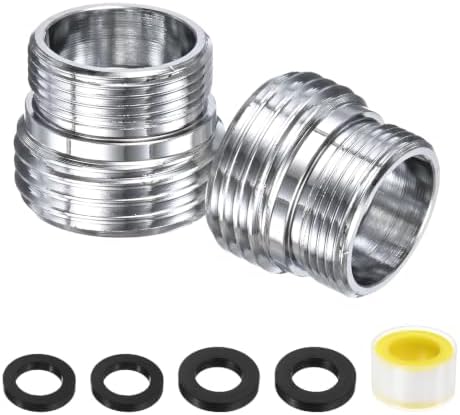 M METERXITY 2-Pack Faucet Adapter, M18 Male to G1/2 Male, for Kitchen by MMETERXITY