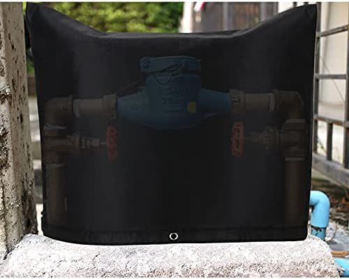 Backflow Preventer Insulation Cover 600D Sprinkler Valve Well Pump Cover Outdoor Pipe Insulated Pouch for Winter Freeze Protections (L) by LKPOMI