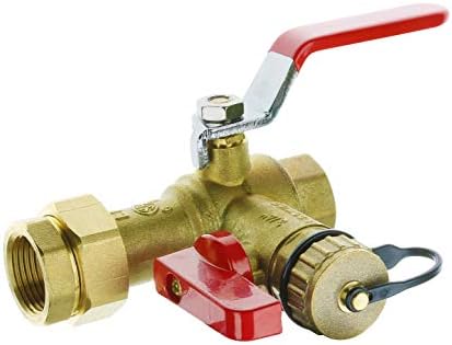 HYDRO MASTER Tankless Water Heater Service Valve Kit with Pressure Relief Valve 3/4-Inch IPS Isolator Clean Brass - Image 2