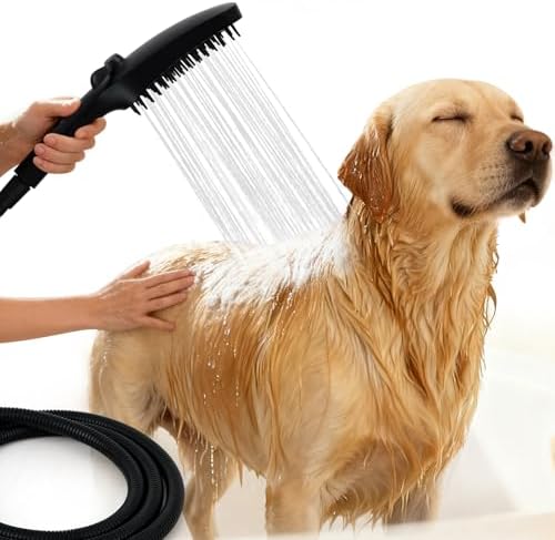 G-Promise 3Mode Dog Shower Attachment with Pause Mode Indoor & Outdoor Use by G-Promise