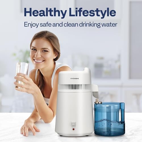 VIVOHOME 3 Pack Water Distiller Countertop 1.6 Gallon/6L 900W Distilled Water Machine with Smart Switch Purifier Filter for Home Office, White - Image 2