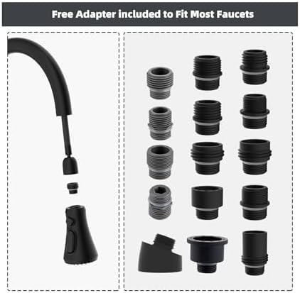 Hibbent Pull Down Spray Head for Kitchen Faucet, 3-Function Sink Nozzle - Image 4