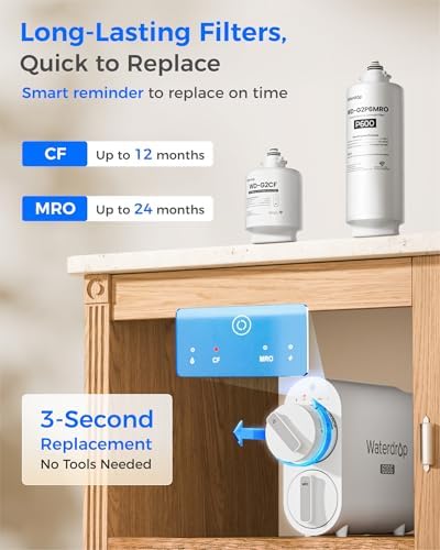Waterdrop G2P600 Under-Sink RO System, 600 GPD Tankless Water Filtration - Image 6