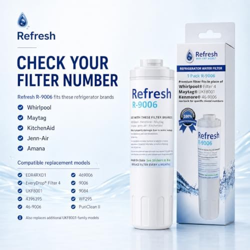 Refresh Refrigerator Water Filter Replacement, Whirlpool EDR4RXD1, 2-Pack - Image 2