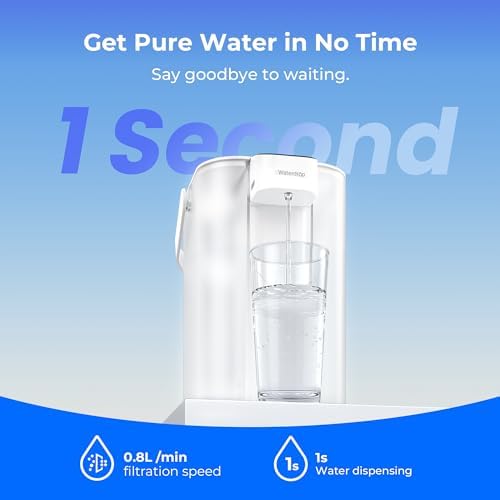 Waterdrop EDC01W Electric Water Filter Pitcher, NSF/ANSI 42, 15-Cup, White - Image 6