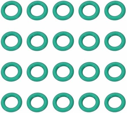 HARFINGTON 20 Pcs Fluorine Rubber O-Rings 12mm OD 7.2mm ID 2.4mm Width Round Sealing O Ring Seal Gasket for Industrial Engines Plumbing Faucet Hose Automotive by HARFINGTON