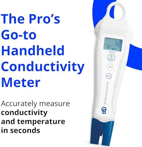 Bluelab PENCON Conductivity Pen and Digital TDS Meter, Water Tester for Temperature and Nutrient (CF, EC, PPM 500, PPM 700), TDS Testing Kit for Hydroponic System and Indoor Plant Grow - Image 2