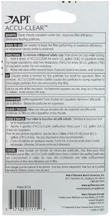 API ACCU-CLEAR Freshwater Aquarium Water Clarifier 1.25-Ounce Bottle (111A) - Image 3