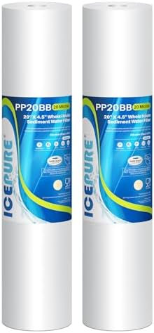 ICEPURE 20 Micron 20" x 4.5" Whole House Sediment Water Filter Cartridge by ICEPURE