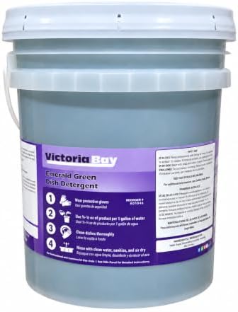 Victoria Bay Emerald Green Concentrated Liquid Dishwashing Soap Detergent, 5 Gallon Pail by VictoriaBay