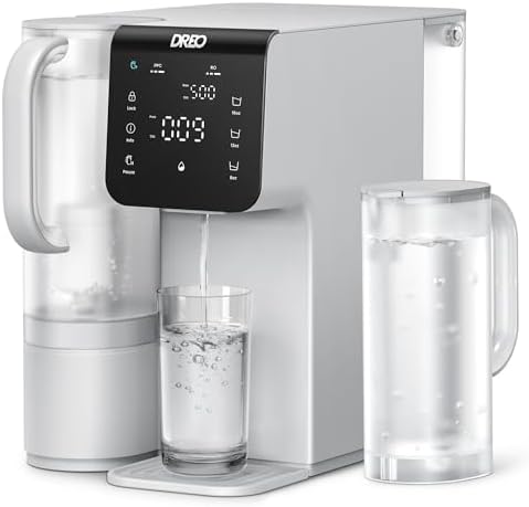 DREO Reverse Osmosis Water Filter Countertop, 7-Stage RO Water Filtration System, Installation-Free, Reduce TDS, Water Filter Pitcher for Home, Kitchen, 3:1 Pure to Drain, WF511 Upgraded by Unknown