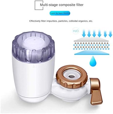 Tap Water Filter System Water Purifier Filtration Reduce Lead Chlorine BPA Free Fits Most Standard Faucets (4 Filter Included) - Image 5