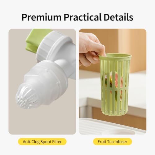 1 Gallon Fridge Drink Dispenser, Leakproof Airtight Pitcher with Spout - Image 6