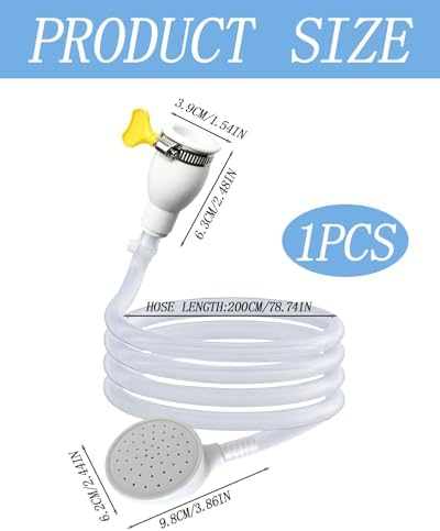 1 Pack Dog Shower Attachment, Portable Pet Shower, 78.7 Inch Bath Hose - Image 2