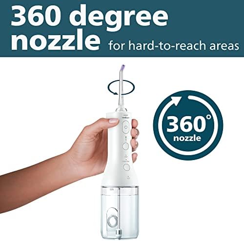 Philips Sonicare Cordless Power Flosser 3000, 4 Nozzles, White - Image 6