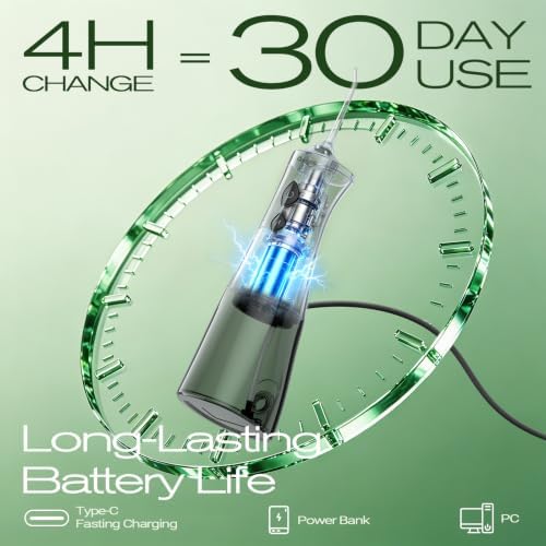 OasiSmile C2 Water Flosser for Teeth, 350ML Water Dental Pick, DIY Pressure - Image 5