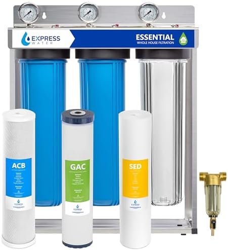 Express Water Whole House Water Filter System, Essential Pro, 3 Stage by ExpressWater