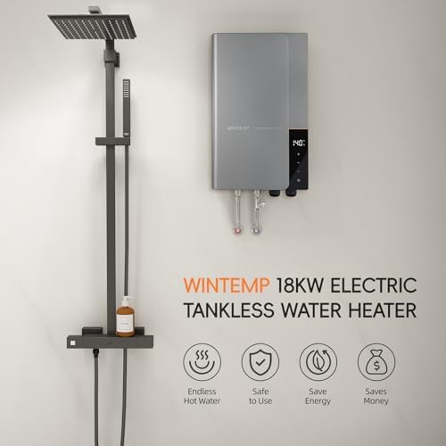 18kW Tankless Water Heater Electric 240V, Up to 4.3 GPM, LED Display - Image 4