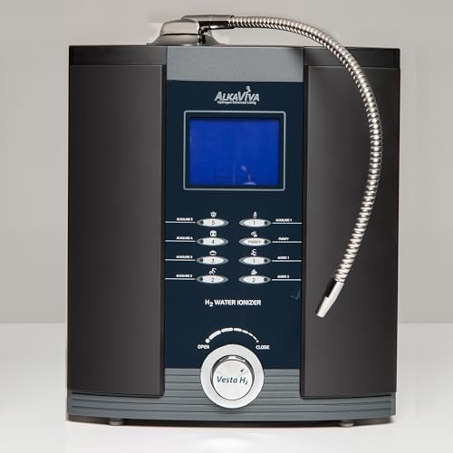 AlkaViva Vesta H2 Alkaline Water Machine, Water Ionizer Machine for Home pH 3.5-11, Only EPA Lab Tested Ionized Water Machine, Fully Automatic, Easy to Install & Use, Black - Image 3