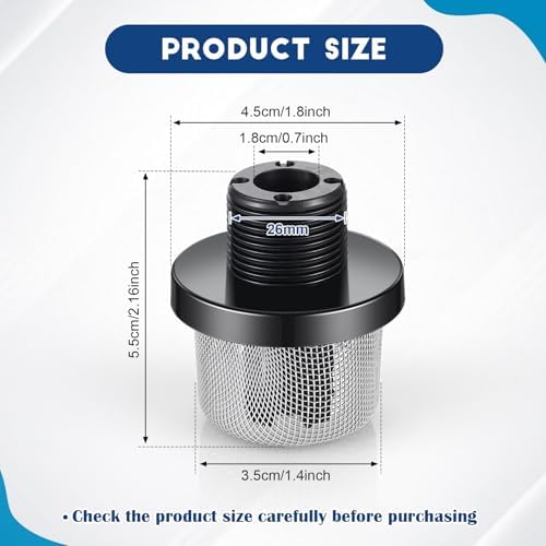 Nuanchu 2 Pcs 3/4 Inch Garden Hose Filter Inlet Strainer, Outer Diameter - Image 2