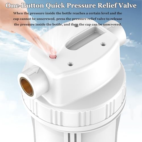 10×4.5'' Whole House Water Filtration System, Water Filter Bottle, Install Kit & Accessories Included, Filter Not Included, Replace Filter(White) - Image 4