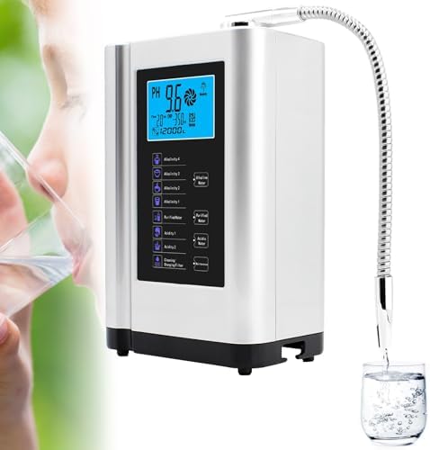 Acidic Water Ionizer,Alkaline Water Machine for Home & Office, Ionized Drinking Water Purifier ph 3.5-10.5 Hydrogen Water/Water Purifier Filter/Ionized Water/Antioxidant Water(White) by Unknown