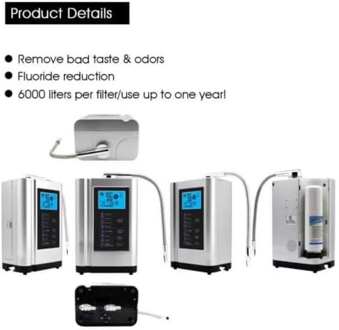 Alkaline Water Ionizer Hydrogen Generator Machine Purifier Water Filter System for Home - Image 5