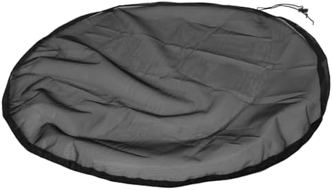 Rain Drum Mesh Cover Polyester Drawstring Screen 35.4 to 39.4 Inch Circular Filter Blocks Leaves Debris Fits Outdoor Garden Water Collection Buckets and Tanks (Dia 80cm) - Image 3