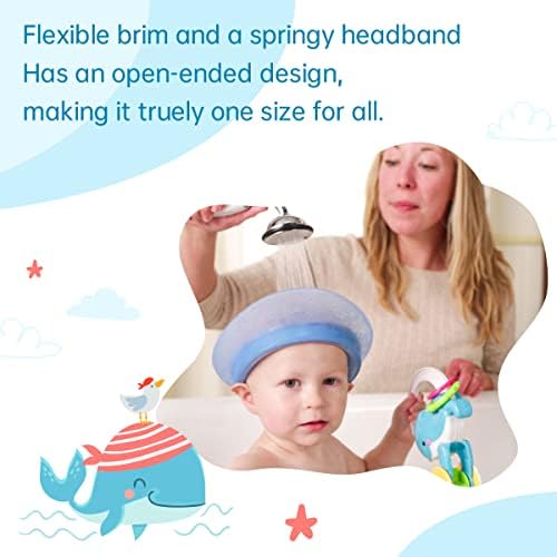 Kair Bath Visor for Babies, Silicone Air Cushioned Shower Cap for kids, Shower Water Guard for 1-9 Years Children bath and Toddler Bath (Head Circumference Greater Than 15 Inches) - Image 4
