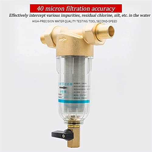 Water Filter Taps Pre-Filter Backwash Stainless Steel Mesh Filter Rust Removal Sediment Removal Stainless Steel Filter Grade 1 Filtration (Size : 1 inch-3.2cm) (1 inch) - Image 5