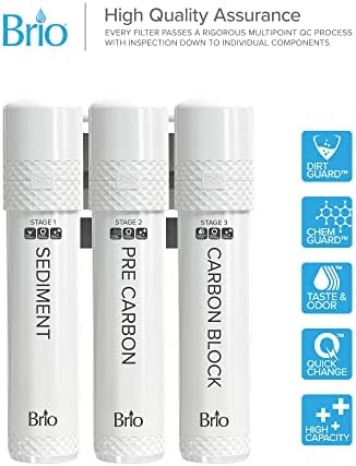 Brio 3-Stage Filter Replacement Kit for Water Cooler Dispensers - Image 2