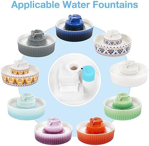 Lawfery 16 Pack Ceramic Cat Water Fountain Filters Replacement - Image 2