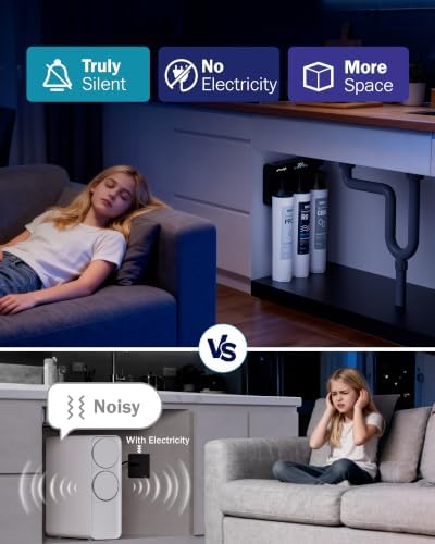 Frizzlife M800 Non-Electric Tankless Reverse Osmosis Water Filter, up to 900GPD Under Sink RO Water Filtration System, Huge Filter with Auto Flush, NSF/ANSI 58&372, 4:1 Pure to Drain - Image 3