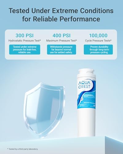 AQUA CREST MSWF NSF 42&372 Refrigerator Water Filter, 3 Pack - Image 7