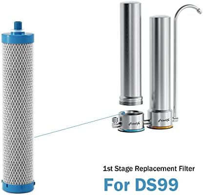 Frizzlife DSF01 (1st Stage) Replacement Filter Cartridge for DS99 Countertop Stainless Steel Water Filter System, 2nd Replacement Filter Cartridge for TS99 Water Purifier System - Image 2