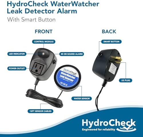 Water Sensor Alarm, Smart Water Leak Detector for Home & Basements | Made in THE USA | Automatic Flood Detectors and Water Alarm, Pure Water Capable (WaterWatcher) - Image 2
