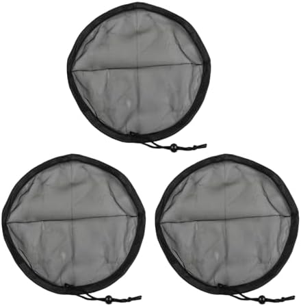 Mesh Cover for Rain Barrels 30cm Polyester Netting with Drawstring Fits Up to 28cm Diameter for Garden and Outdoor Use 3 Pack - Image 3