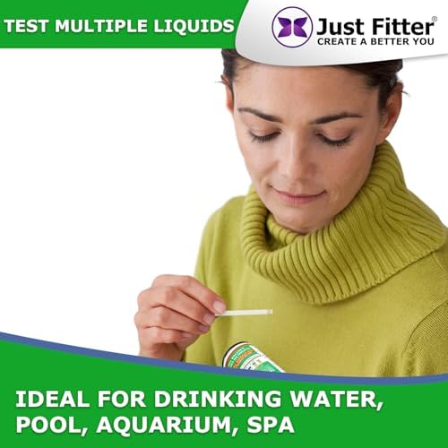 Just Fitter Alkaline Water pH Test Strips. Testing Kit for Home Drinking Water and Liquids. Universal Tester for Aquarium, Fish Tank, Pool, Hot Tub, Spa, Kombucha, Fermentation and Brewing Process. - Image 5
