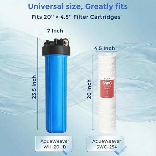 5 Micron 4.5" x 20" String Wound Sediment Water Filter, 2-Pack - Image 2