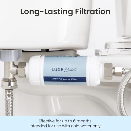 LUXE Bidet 4-in-1 Filtration Water Filter, 3/8" x 3/8", 3-Pack - Image 6