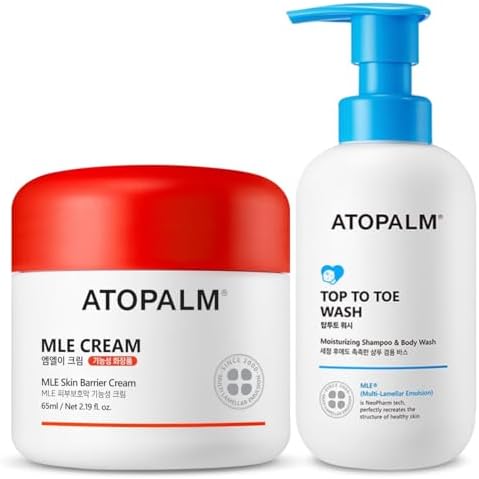 ATOPALM MLE Eczema Cream and Top to Toe Baby Wash Bundle by ATOPALM