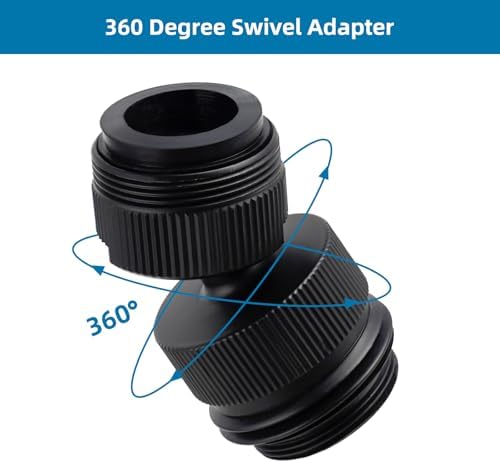 Hibbent Sink Faucet to Garden Hose Adapter, Swivel 3/4" Faucet Adapter - Image 5