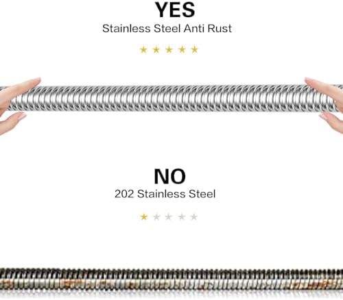 RUMOSE 79 inches Extra Long Shower Hose, Chrome - Image 4