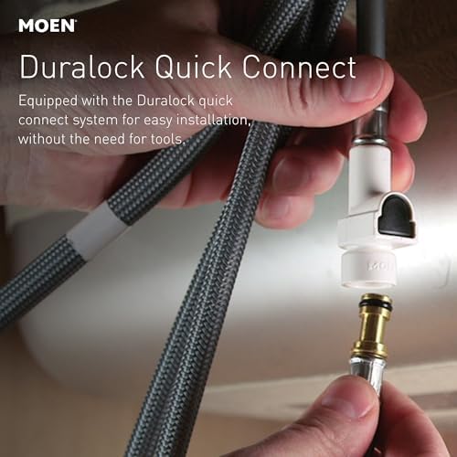 Moen Align Spot Resist Stainless One-Handle Modern Kitchen Pulldown Faucet with Retractable Reflex Docking System and Power Boost Spray Technology for a Faster Clean, 7565SRS - Image 6