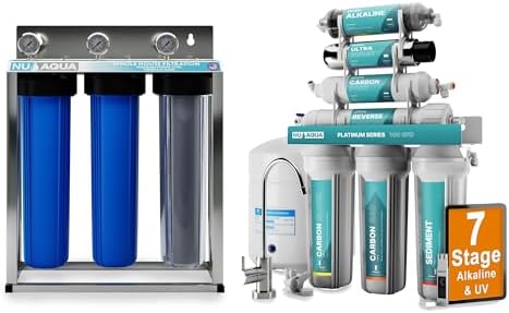 NU Aqua 7-Stage Under Sink RO System + 3-Stage Whole House Filter System by NUAqua