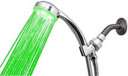 3-Color Temperature Sensitive Gradient LED Shower Head Showerheads Light Water Stream Color Changing Shower Head For Kitchen and Bathroom Baby Safty - Image 3