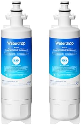 Waterdrop ADQ36006101 Replacement for LG® LT700P® Water Filter, 2 Pack by Waterdrop