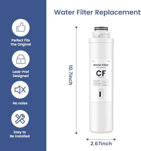 CF & RO Filter Replacement Cartridge Set Compatible with SimPure Y7T, Y7, Y7P-W, Y7P-BW Countertop Reverse Osmosis Water Filtration System, 4-Pack (2 CF + 2 RO), 100 GPD, 12-Month Service Life - Image 5